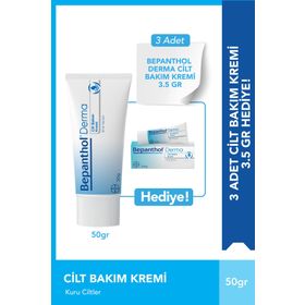 Bepanthol Derma 50 gr Cilt Bakım Kremi + 3x3.5 gr Cilt Bakım Kremi