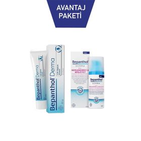 Bepanthol Derma 50 ml Nemlendirici ve Besleyici Yüz Bakım Kremi + 30 gr Cilt Bakım Kremi