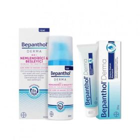 Bepanthol Derma 50 ml Nemlendirici ve Besleyici Yüz Bakım Kremi + 30 gr Cilt Bakım Kremi