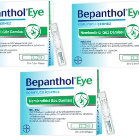 Bepanthol Eye Göz Damlası 0,5 Ml X 20 Flakon 3 Adet