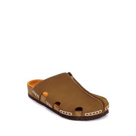 Bequemere 409Q Mantar Tabanlı Hakiki Deri Ortopedik Unisex Terlik