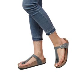 Bequemere CELESTE Mantar Tabanlı Hakiki Deri Parmak Arası Ortopedik Unisex Terlik