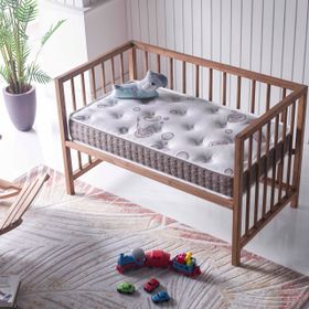 Bera Yatak Bamboo Süngerli 60 x 120 cm Beyaz Bebek Yatağı