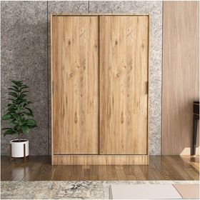 Berceste Atlantik Çam 2 Sürgü Kapaklı 8 Bölmeli 120 x 48 cm Gardırop