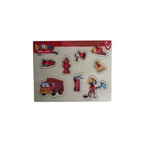 Beren Ahşap Tutmalı İtfaiye Seti Puzzle