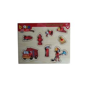 Beren Ahşap Tutmalı İtfaiye Seti Puzzle