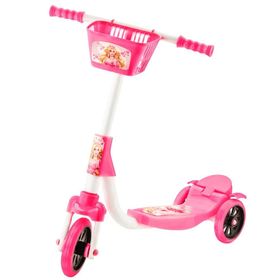 Beren BRN-0026 Frenli Şeffaf Silikon Tekerlekli Barbie Figürlü Kız Çocuk Scooter