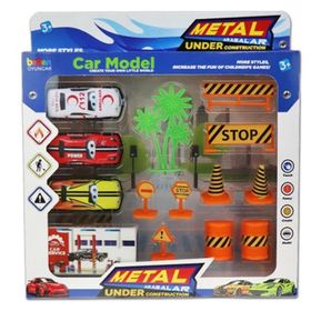 Beren BRN2315 Metal Arabalar 3'lü Trafik Set