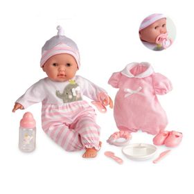 Berenguer 38 cm Pembe Oyuncak Bebek ve Aksesuar Seti