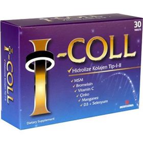 Berfarma I-Coll Hidrolize Kolajen Tip I-II 30 Tablet