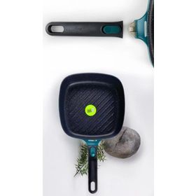 BergHoff 8501024 Gem Çıkarılabilir Yeşil 24 cm Saplı Stay Cool Izgara Kare Tava