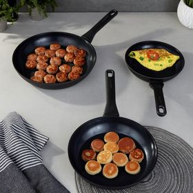 BergHoff Dina Helix 3 Parça Yapışmaz Tava Seti