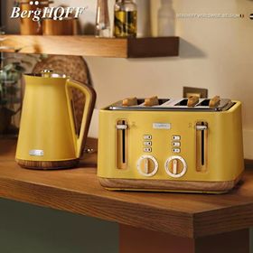 BergHoff Gem Natural Sarı 4 Dilim Ekmek Kızartma Makinesi