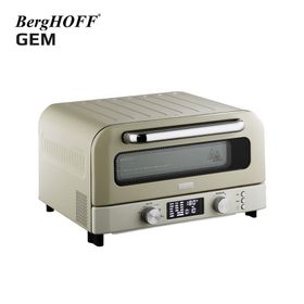 BergHoff Gem Retro 2000 watt Vanilya Krem Rengi Pizza Fırını