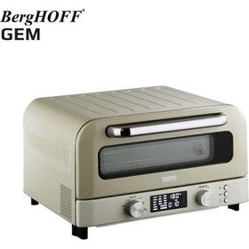 BergHoff Gem Retro 2000 watt Vanilya Krem Rengi Pizza Fırını