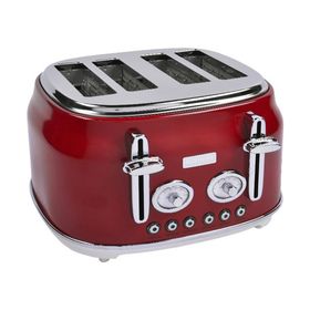 BergHoff Gem Retro Kırmızı Dört Dilim Ekmek Kızartma Makinesi