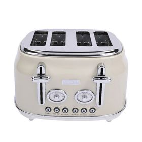 BergHoff Gem Retro Krem Rengi Dört Dilim Ekmek Kızartma Makinesi