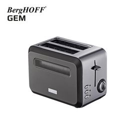 BergHoff Gem Titan Parlak Gümüş Gri İki Dilim Ekmek Kızartma Makinesi