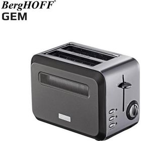 BergHoff Gem Titan Parlak Gümüş Gri İki Dilim Ekmek Kızartma Makinesi