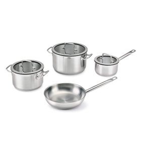 BergHoff Hotel Downdraft 7 Parça 18 10 Paslanmaz Çelik Tencere Seti