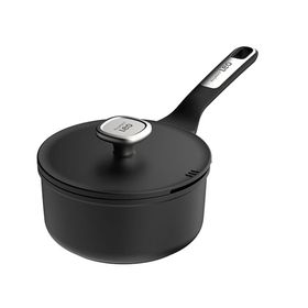BergHoff Leo Phantom 18 cm Siyah Yapışmaz Kapaklı Sos Tenceresi