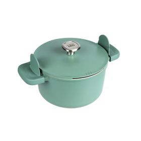 BergHoff Leo Phantom 24 cm Forest Green Yapışmaz Kapaklı Yeşil Derin Tencere