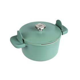 BergHoff Leo Phantom 24 cm Forest Green Yapışmaz Kapaklı Yeşil Derin Tencere