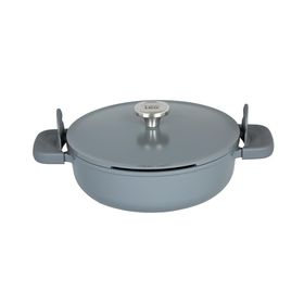 Berghoff Leo Phantom Smoked Grey 28 cm Kapaklı Yapışmaz Sote Tavası