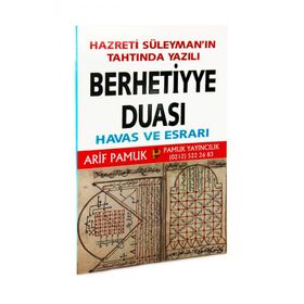 BERHETIYYE DUASININ HAVAS VE ESRARI (DUA-012) - ARIF PAMUK