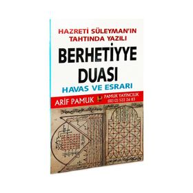 BERHETIYYE DUASININ HAVAS VE ESRARI (DUA-012) - ARIF PAMUK