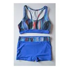 Beria Kadın Desenli Bralet Toparlayıcı Şortlu Bikini Takımı
