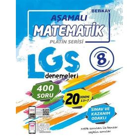 Berkay Yayınları Platin Serisi Aşamalı LGS Matematik Denemeleri