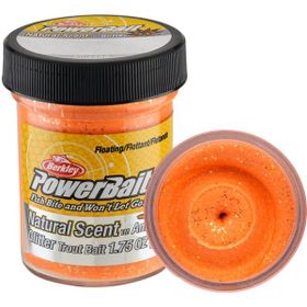 Berkley Powerbait Natural Glitter Trout Bait Aniseed Fluorescent Orange 50 gr Sahte Yem