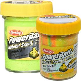 Berkley Powerbait Natural Glitter Trout Bait Garlic Bloodworm Chartreuse 50 gr Sahte Yemi