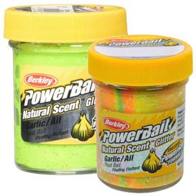 Berkley Powerbait Natural Glitter Trout Bait Garlic Bloodworm Chartreuse 50 gr Sahte Yemi