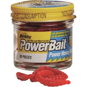 Berkley Red 2.5 cm Powerbait Honey Worms Sahte Kurt