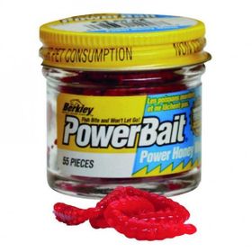 Berkley Red 2.5 cm Powerbait Honey Worms Sahte Kurt