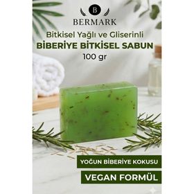 Bermark 100 gr Bitkisel Yağlı ve Gliserinli Biberiye Bitkisel Sabun