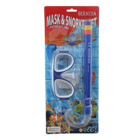 Bermuda Maske Mavi Şnorkel Set