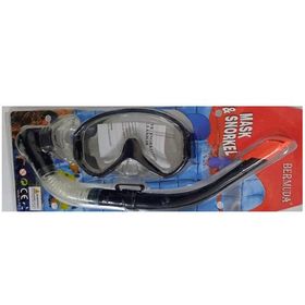 Bermuda Maske Siyah Şnorkel Set