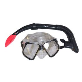 Bermuda Maske Siyah Şnorkel Set