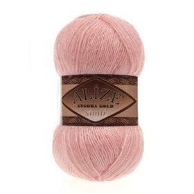 Bernam Butik 363 Gelin Pembesi Alize Angora Gold Simli El Örgü İpi
