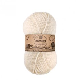 Bernam Butik Kartopu Melange Wool K025 Krem El Örgü İpi
