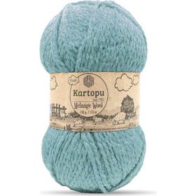 Bernam Butik Kartopu Melange Wool K5017 Mint El Örgü İpi
