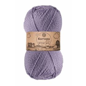 Bernam Butik Kartopu Melange Wool K711 Küllü Lila El Örgü İpi