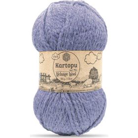 Bernam Butik Kartopu Melange Wool K711 Küllü Lila El Örgü İpi