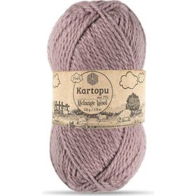 Bernam Butik Kartopu Melange Wool K713 Üzüm Suyu El Örgü İpi