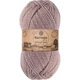 Bernam Butik Kartopu Melange Wool K713 Üzüm Suyu El Örgü İpi