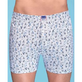 Berrak %100 Pamuk Desenli Asorti Penye Erkek Boxer
