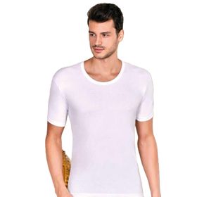 Berrak 1002 Açık Yaka 3'lü Beyaz Erkek Fanila